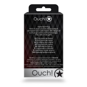 Zatyczka analna Ouch! - Klejnotowa przyjemność i elegancja - obrazek 4
