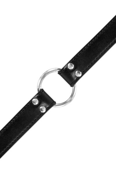 Knebel z metalowym pierścieniem - Dodaj nowy wymiar do swojej kolekcji BDSM - obrazek 3
