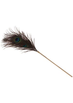 Peacock Tickler Rose Gold – Luksusowy Kietlarz z Piór Pawia - obrazek 3