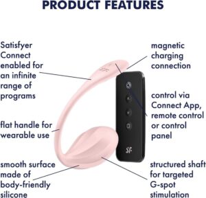 Satisfyer Ribbed Petal: Zdalnie sterowany wibrator z prążkowanym trzonem - intensywne wibracje i podróżnicza rozkosz! - obrazek 4