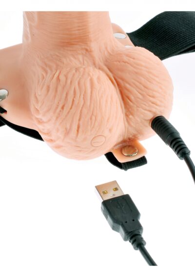 6inch Hollow Strap On Remote Light skin tone - obrazek 5