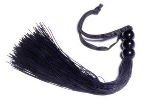 Silicone Whip Black 10" – Czarny Pejcz Silikonowy BDSM Fetish B Series - obrazek 4