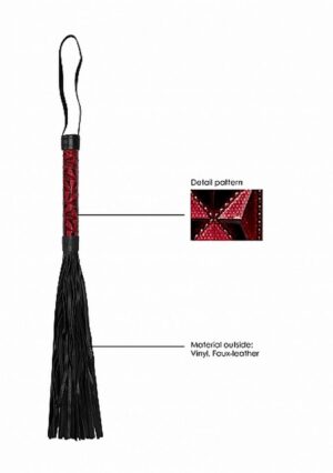 Luxury Whip Burgundy – Burgundowy Pejcz BDSM z Frędzlami - obrazek 4