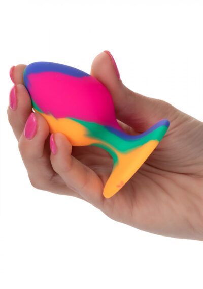 Hipnotyzująca wtyczka analna Cheeky Medium Tie Dye Plug - Odkryj swoją dziką stronę w psychodelicznym stylu! - obrazek 5