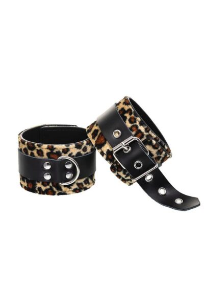 Anonymo Handcuffs PU Leather Print 19,5 cm – Kajdanki z ekoskóry w zwierzęcy wzór | Akcesoria BDSM - obrazek 5