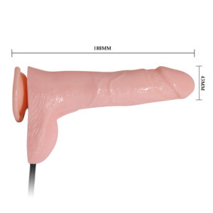 Nadmuchiwane dildo BAILE BW-008066AQ - Wielokrotnie rozszerzalne, wibrujące i realistyczne - Odkryj nowe horyzonty rozkoszy! - obrazek 5