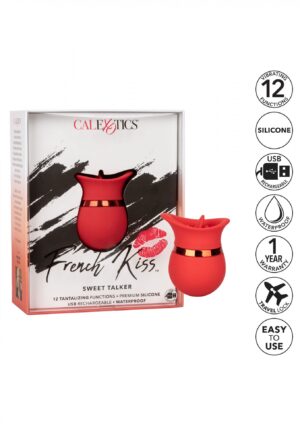 French Kiss Sweet Talker - Kompaktowy masażer językowy dla podróżujących, zapewniający orgazmiczną przyjemność - obrazek 5