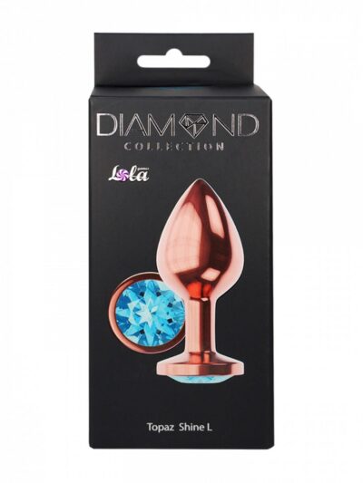 Korek analny Diamond Shine L - subtelna rozkosz w kolorze różowego złota - obrazek 5