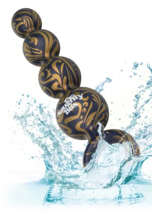 Intensyfikuj swoją przyjemność z Naughty Bits Butt Balls Silicone Booty Beads - Eleganckie kulki analne dla niezapomnianych doznań! - obrazek 4