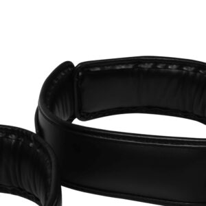 Hand and Thigh Cuffs Set Black – Zestaw kajdanek na nadgarstki i uda | Akcesoria BDSM - obrazek 3