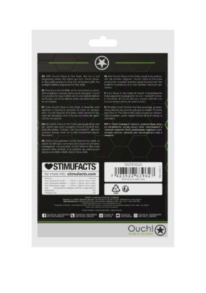 Ouch! Glow in the Dark - Zestaw pierścieni na penisa, elastyczne i świecące w ciemności - obrazek 5