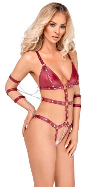 Bad Kitty Strap Body red L - obrazek 5