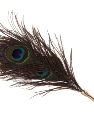 Peacock Tickler Rose Gold – Luksusowy Kietlarz z Piór Pawia - obrazek 4