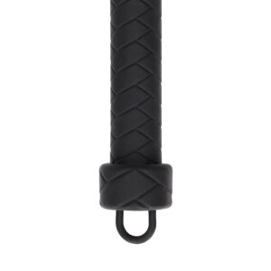 Silicone Tail Whip – Czarny Pejcz BDSM - obrazek 5