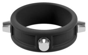Czarny Cock Ring with Studs - intensyfikacja przyjemności w stylowy sposób! - obrazek 5