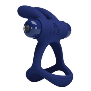 Intensywne wibracje i długotrwała przyjemność - Pretty Love Buzzing Bunny Cock Ring - obrazek 4