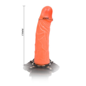 Zmysłowe dildo na udo BAILE BW-022035 - Ekskluzywna rozkosz i perwersyjna przyjemność - obrazek 6