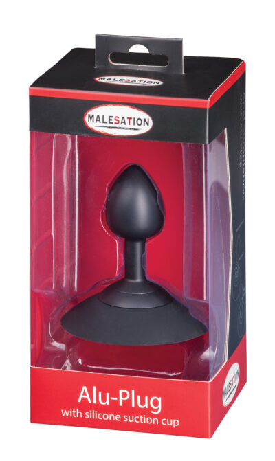 Korek analny MALESATION Alu-Plug z przyssawką - Elegancja, intensywna stymulacja, stabilność - obrazek 6