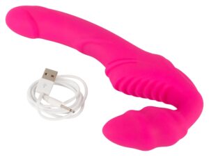 Intensywna przyjemność strap-on! Vibrating Strapless Strap-On - odkryj nowe horyzonty rozkoszy! - obrazek 6