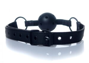 Knebel BDSM z otworami powietrznymi - kontrola i przyjemność władzy! - obrazek 3