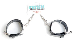 Fetish B Series Handcuffs with Studs – Skórzane Kajdanki z Ćwiekami - obrazek 6