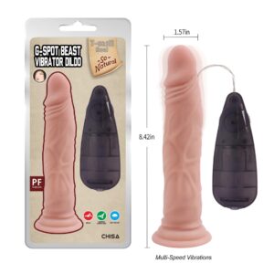G-spot Beast Vibrator Dildo-Flesh - Odkryj intensywne doznania! - obrazek 6