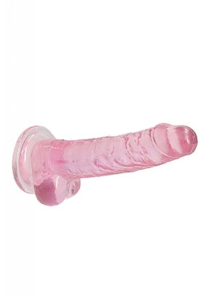 7 / 18 cm Realistic Dildo With Balls   Pink - obrazek 6