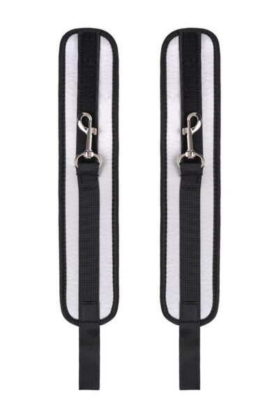 Anonymo Anklecuffs Polyester Silver 28,5 cm – Srebrne kajdanki na kostki z poliestru | Akcesoria BDSM - obrazek 6