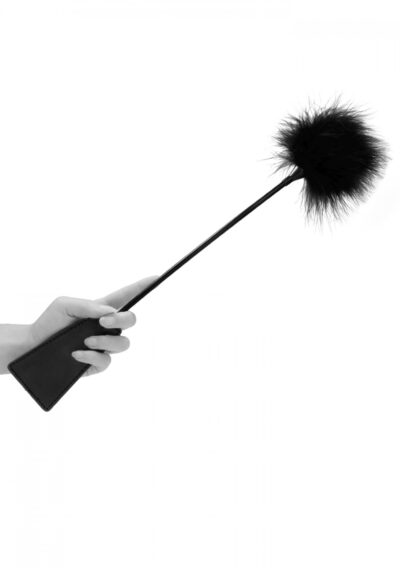Crop with Feather Tickler – Dwustronna Packa z Piórkiem do Zmysłowej Stymulacji - obrazek 4