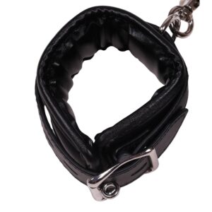 Body Harness with Thigh and Hand Cuffs   Black - obrazek 4