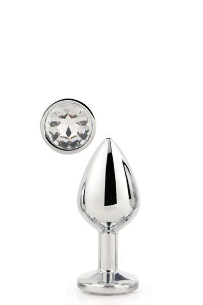 Gleaming Love - Mały plug analny z kamieniem szlachetnym: Elegancja i przyjemność w jednym - obrazek 6