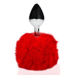 Wtyczka Bunny Tail Metal Butt Plug - Dodaj urok i przyjemność do intymnych chwil w sypialni! - obrazek 6