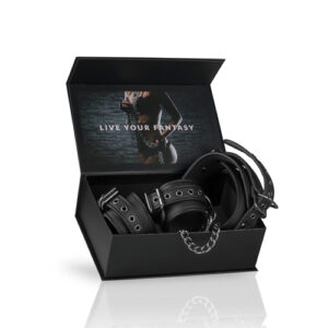 Leather Collar with Handcuffs – Skórzana obroża z kajdankami na ręce | Akcesoria BDSM - obrazek 6