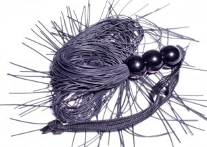 Silicone Whip Black 10" – Czarny Pejcz Silikonowy BDSM Fetish B Series - obrazek 6