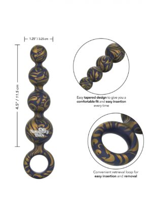 Intensyfikuj swoją przyjemność z Naughty Bits Butt Balls Silicone Booty Beads - Eleganckie kulki analne dla niezapomnianych doznań! - obrazek 6