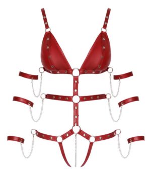 Bad Kitty Strap Body red L - obrazek 7