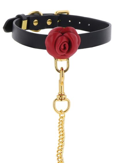 TABOOM Wild Roses Collar and Leash - Elegancki dodatek BDSM dla wyrafinowanych i stylowych eksploratorów! - obrazek 4