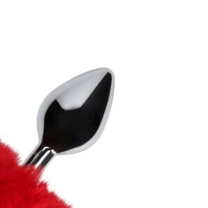 Wtyczka Bunny Tail Metal Butt Plug - Dodaj urok i przyjemność do intymnych chwil w sypialni! - obrazek 7
