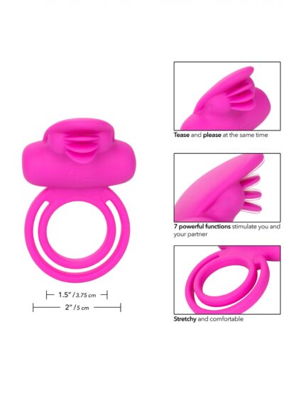 Silicone Rechargeable Dual Clit Flicker - Podwójna rozkosz w jednym - obrazek 8