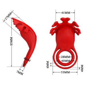 Pretty Love 7 Function Rechargeable Cock Ring - Wibracyjny pierścień na penisa dla niezapomnianych doznań - obrazek 8