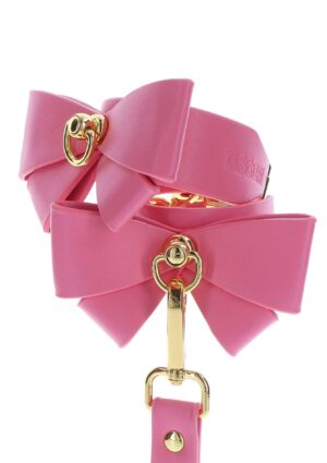 Ankle Cuffs Set Pink – Różowe kajdanki na kostki z miękkim wykończeniem - obrazek 5