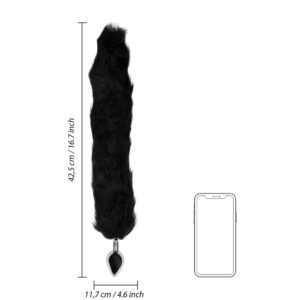 Odkryj dzikość i elegancję z Fox Tail - Metalowy Korek Analny - obrazek 8