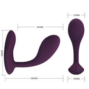 Intensywna przyjemność dla punktu G - Wibrator do Punktu G od Pretty Love: dyskretny design, 12 trybów wibracji i sterowanie na odległość! - obrazek 7