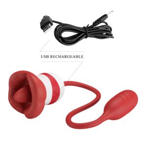 Vibrating Pleasure Revolution: Double Stimulation, Sensual Licking, USB Charging. Experience a New Dimension of Intimate Bliss! - obrazek 6