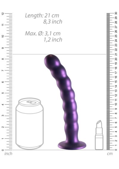 Niezwykłe 8 / 20,5 cm Beaded Silicone G-spot Dildo - Odkryj nowe horyzonty rozkoszy! - obrazek 7