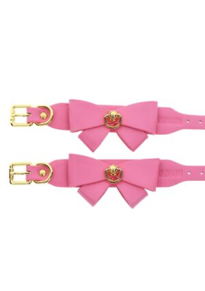 Ankle Cuffs Set Pink – Różowe kajdanki na kostki z miękkim wykończeniem - obrazek 6