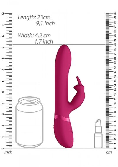 Amoris - Trójfunkcyjny wibrator królik z kuszącymi kulkami, stymulacja punktu G i łechtaczki, 10 funkcji ruchu i wibracji - obrazek 8