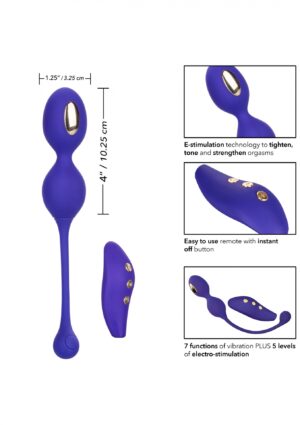 Intensywna rozkosz i wzmocnienie - Impulse Intimate E Stimulator Remote Dual Kegel Exerciser - obrazek 9